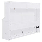 Lit escamotable moderne Luxystar Queen Size avec vérin hydraulique et bureau