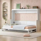 Lit escamotable moderne Luxystar Queen Size avec vérin hydraulique et bureau