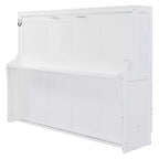 Lit escamotable moderne Luxystar Queen Size avec vérin hydraulique et bureau
