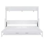 Lit escamotable moderne Luxystar Queen Size avec vérin hydraulique et bureau