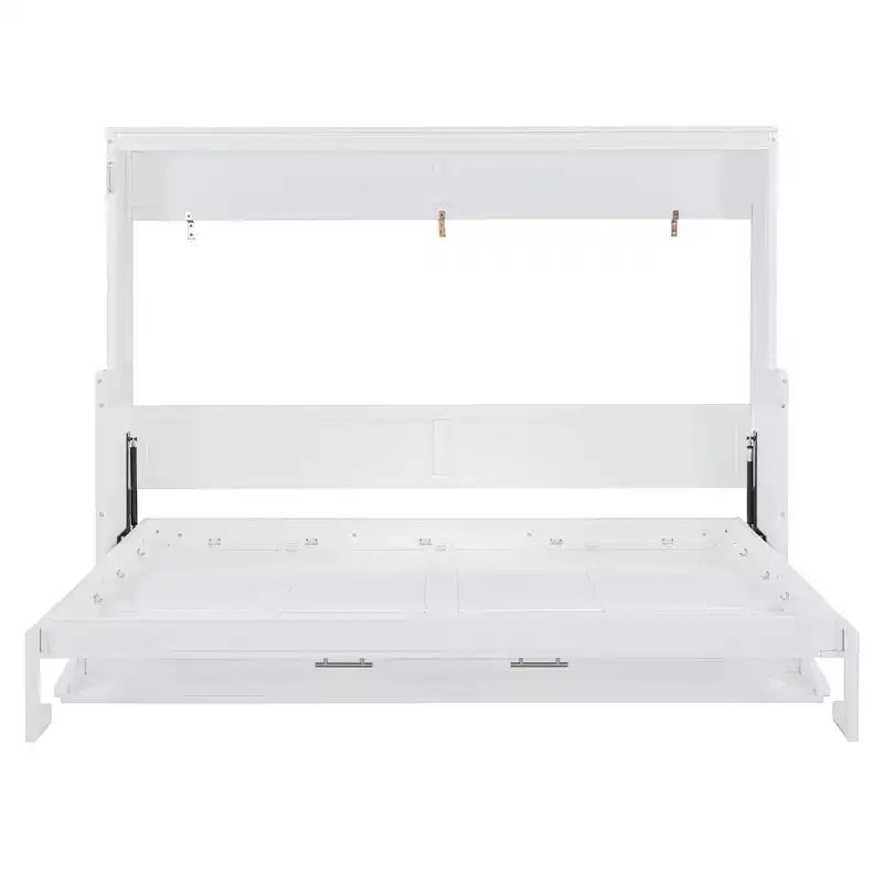 Lit escamotable moderne Luxystar Queen Size avec vérin hydraulique et bureau
