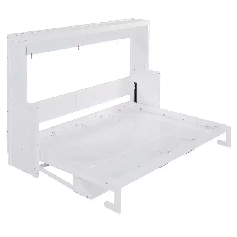 Lit escamotable moderne Luxystar Queen Size avec vérin hydraulique et bureau