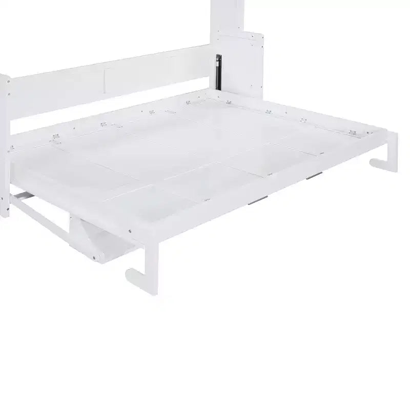 Lit escamotable moderne Luxystar Queen Size avec vérin hydraulique et bureau