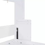 Lit escamotable moderne Luxystar Queen Size avec vérin hydraulique et bureau