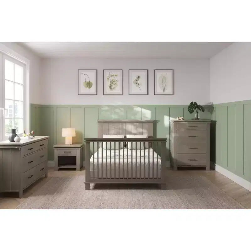 Table de chevet Child Craft Denman avec tiroir pour chambre de bébé ou d'enfant, grand tiroir de rangement, fabriquée en pin robuste, finition non toxique et sans danger pour les bébés