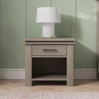 Child Craft Denman Nightstand with Drawer for Nursery or Bedroom, Large Storage Drawer, Made of Sturdy Pinewood, Non-Toxic, Baby Safe Finish