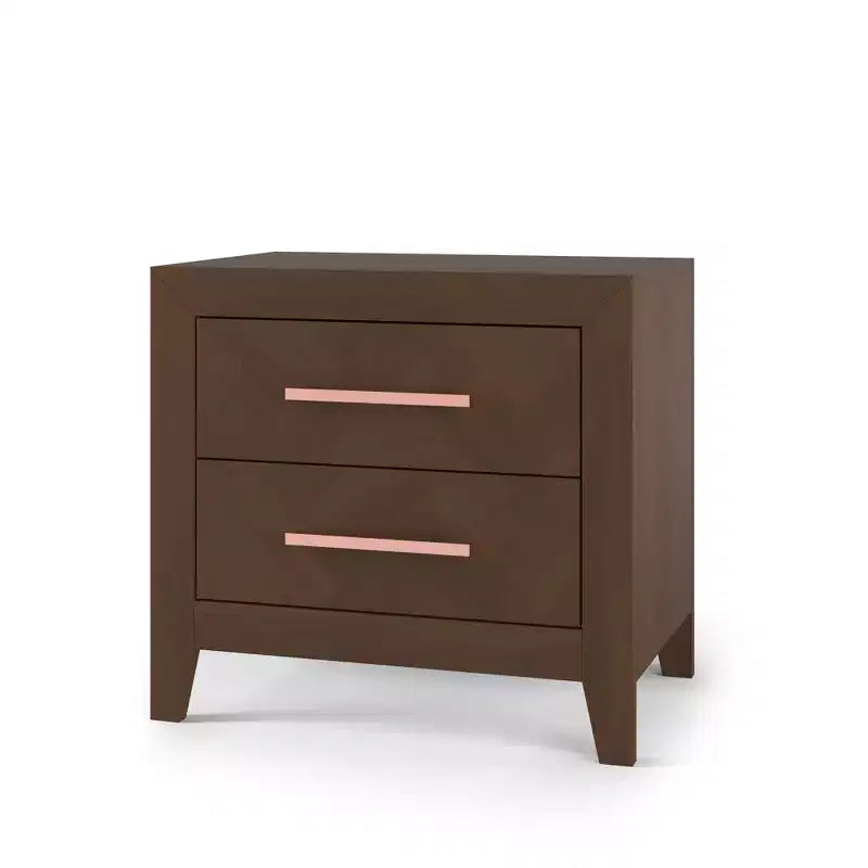 Table de chevet à 2 tiroirs Kieran de Child Craft pour chambre d'enfant ou chambre à coucher, grands tiroirs de rangement, en pin robuste, finition non toxique et sans danger pour bébé.