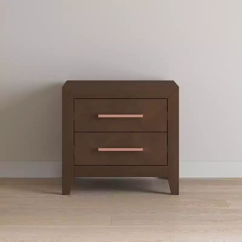 Table de chevet à 2 tiroirs Kieran de Child Craft pour chambre d'enfant ou chambre à coucher, grands tiroirs de rangement, en pin robuste, finition non toxique et sans danger pour bébé.