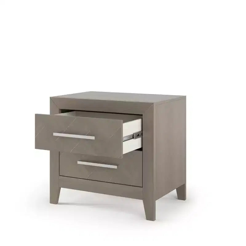 Table de chevet à 2 tiroirs Kieran de Child Craft pour chambre d'enfant ou chambre à coucher, grands tiroirs de rangement, en pin robuste, finition non toxique et sans danger pour bébé.