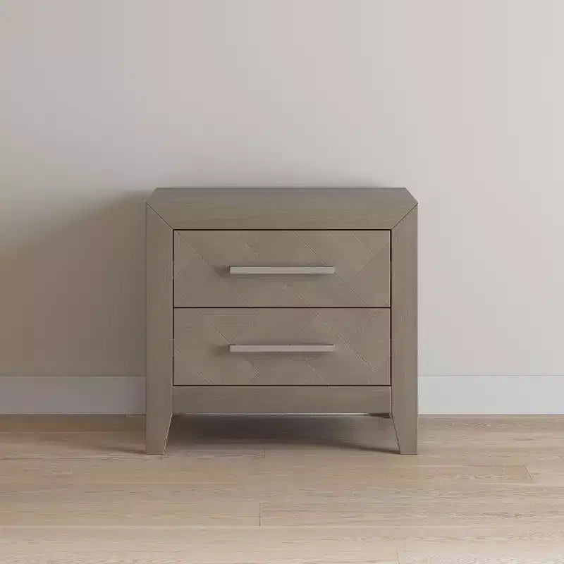 Table de chevet à 2 tiroirs Kieran de Child Craft pour chambre d'enfant ou chambre à coucher, grands tiroirs de rangement, en pin robuste, finition non toxique et sans danger pour bébé.