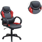 TUYOHW Swivel Gaming Chair with Adjustable Height&Wheels,Ergonomics Office Chairs Video Game Chaise for Office&Home,Upholstery Leisure Chair