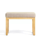 TUYOHW 25.5 Banc Ottoman Moderne avec Banc à Chaussures Rembourré pour Entrée, Cadre en Bois Petit Tabouret Ottoman pour Salon, Chambre