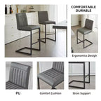 Lot de 2 tabourets de bar vintage TUYOHW, tabourets de bar hauteur comptoir avec cadre en métal, tabourets de comptoir de 66 cm pour îlot de cuisine et bar à domicile