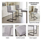 Lot de 2 tabourets de bar vintage TUYOHW, tabourets de bar hauteur comptoir avec cadre en métal, tabourets de comptoir de 66 cm pour îlot de cuisine et bar à domicile