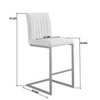Lot de 2 tabourets de bar vintage TUYOHW, tabourets de bar hauteur comptoir avec cadre en métal, tabourets de comptoir de 66 cm pour îlot de cuisine et bar à domicile
