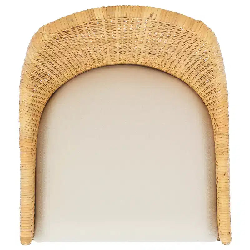 Chaise de salle à manger Altha W - DCH6506 - Blanc/Naturel - Safavieh