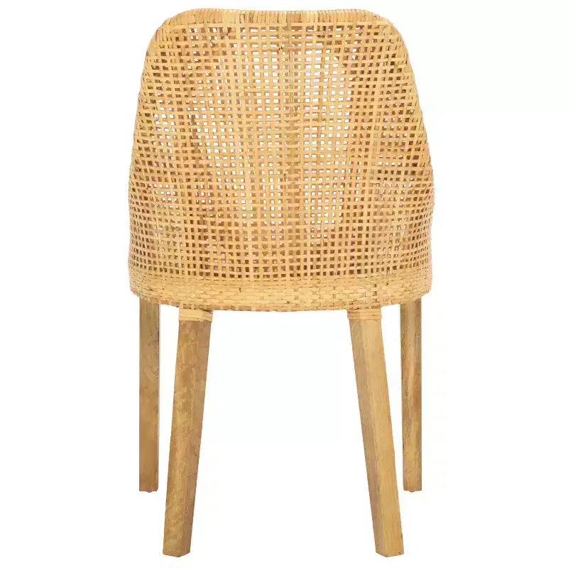 Chaise de salle à manger Altha W - DCH6506 - Blanc/Naturel - Safavieh