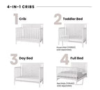 Ensemble de chambre de bébé 2 pièces Child Craft Hampton comprenant un lit de bébé convertible 4-en-1 à sommet plat et une table à langer