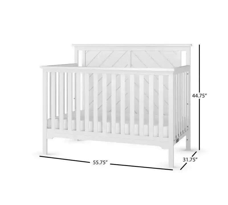 Ensemble de chambre de bébé 2 pièces Child Craft Hampton comprenant un lit de bébé convertible 4-en-1 à sommet plat et une table à langer