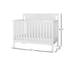 Ensemble de chambre de bébé 2 pièces Child Craft Hampton comprenant un lit de bébé convertible 4-en-1 à sommet plat et une table à langer