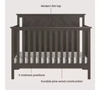 Ensemble de chambre de bébé 2 pièces Child Craft Hampton comprenant un lit de bébé convertible 4-en-1 à sommet plat et une table à langer