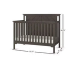 Ensemble de chambre de bébé 2 pièces Child Craft Hampton comprenant un lit de bébé convertible 4-en-1 à sommet plat et une table à langer