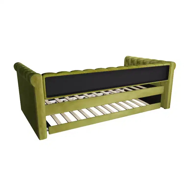 Christopher Knight Home Upholstered Tufted Button Velvet Daybed with Trundle
