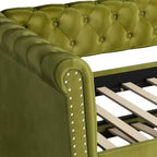 Christopher Knight Home Upholstered Tufted Button Velvet Daybed with Trundle
