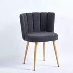 Lot de 2 chaises de salle à manger rembourrées, chaises d'appoint ergonomiques avec pieds en métal pour salon et salle à manger