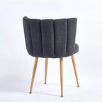 Lot de 2 chaises de salle à manger rembourrées, chaises d'appoint ergonomiques avec pieds en métal pour salon et salle à manger