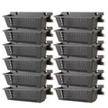 Suncast 12 Pack 25 x 7.25 Inch Resin Basket Accessory for Outdoor Shed, Black
