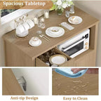 Storage Cabinet with Adjustable Shelves & Microwave Stand, Buffet Sideboard with Drawer, Single and Double Doors for Kitchen, Dining Room