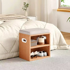 TUYOHW Cushioned Small Shoe Bench with Storage and Seating, Multi-color Entryway Shoe Rack, Versatile Shoe Organizer for Entryway