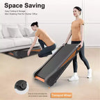 Tapis de course Walking Pad Whisen sous le bureau, appareil d'exercice à domicile avec inclinaison pour petit espace - Noir
