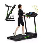 Tapis de course électrique pliable Whisen, machine d'entraînement de 3,5 CV pour la course et la marche avec 12 programmes prédéfinis, inclinaison, commandes de vitesse sur les mains courantes