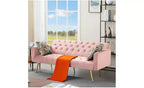 Okak Modern Button Tufted Convertible Sleeper Sofa Bed with Adjustable Back,Upholstered Futon Sofa Couch for Living Room,Apartment