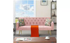 Okak Modern Button Tufted Convertible Sleeper Sofa Bed with Adjustable Back,Upholstered Futon Sofa Couch for Living Room,Apartment