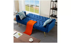 Okak Modern Button Tufted Convertible Sleeper Sofa Bed with Adjustable Back,Upholstered Futon Sofa Couch for Living Room,Apartment