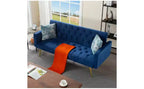 Okak Modern Button Tufted Convertible Sleeper Sofa Bed with Adjustable Back,Upholstered Futon Sofa Couch for Living Room,Apartment