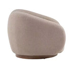 Christopher Knight Home Selma Wooden Base Boucle Upholstered 360 Swivel Chair