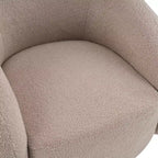 Christopher Knight Home Selma Wooden Base Boucle Upholstered 360 Swivel Chair