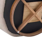Christopher Knight Home Selma Wooden Base Boucle Upholstered 360 Swivel Chair