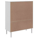 vidaXL SENJA Buffet haut Meubles de rangement Armoires latérales Aspect rotin Bois de pin massif