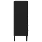 vidaXL SENJA Buffet haut Meubles de rangement Armoires latérales Aspect rotin Bois de pin massif