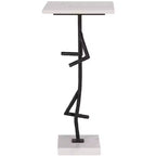 Warso Marble Side Table - ACC3751 - Marble/Black - Safavieh