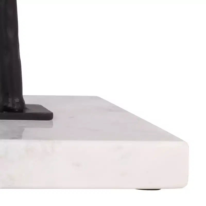Table d'appoint en marbre Warso - ACC3751 - Marbre/Noir - Safavieh