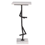 Table d'appoint en marbre Warso - ACC3751 - Marbre/Noir - Safavieh