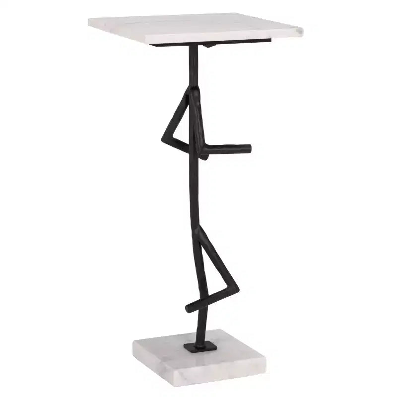 Table d'appoint en marbre Warso - ACC3751 - Marbre/Noir - Safavieh