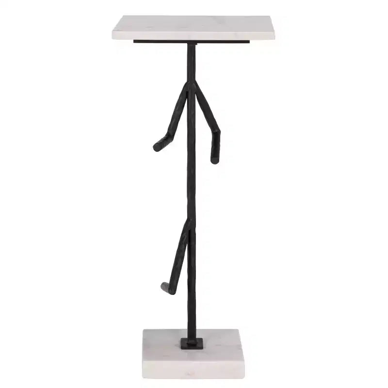 Table d'appoint en marbre Warso - ACC3751 - Marbre/Noir - Safavieh
