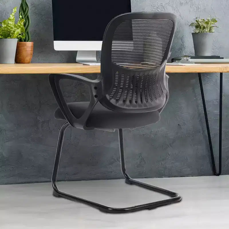 TUYOHW Ergonomic Office Desk Chair with Padding Seats, Gaming Chair with Armrest and Lumbar Support, Computer Chairs for Reading Room, Black